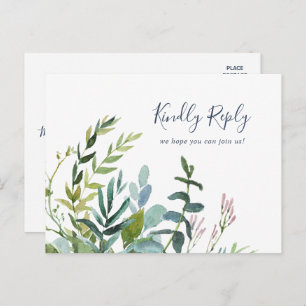 Summer Greenery Chanson Demande de carte postale R