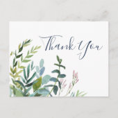 Summer Greenery Dank je Briefkaart (Voorkant)