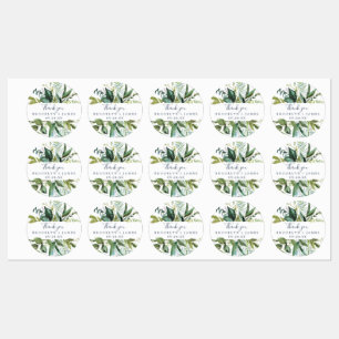 Summer Greenery Dank je wel Labels