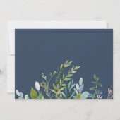 Summer Greenery Photo Save the Date Kaart (Achterkant)