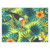 Summer Greenery Tropical Toucan Jungle Foliage  Tafelkleed (Voorkant (Horizontaal))