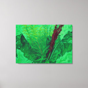 Summer Greenery Wildbloemen Floral Art Painting Po Canvas Afdruk