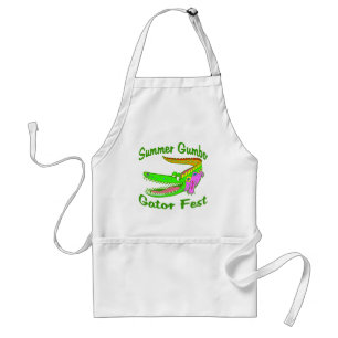 Summer Gumbo Gator Fest Standaard Schort