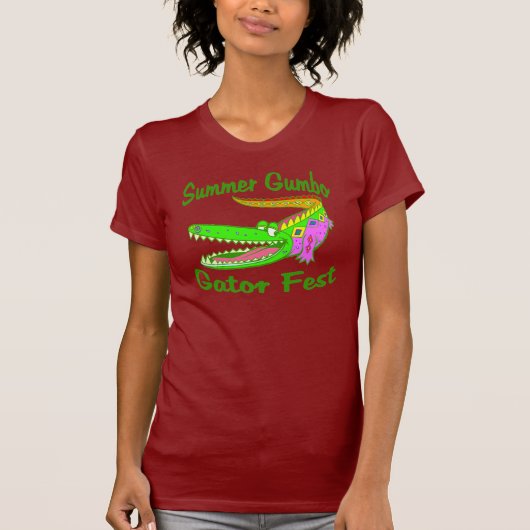 Summer Gumbo Gator Fest T-shirt (Voorkant)