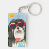 Summer Havanese Sleutelhanger (achterkant)