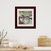 Summer Herfst Winter Spring Poster (Keuken)