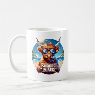 Summer Highland Cow Koffiemok