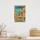 Summer Holiday Destination Portugal  Poster (Keuken)