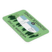 SUMMER HOME Camper Trailer RVing Whimsical Magneet (Rechterzijde)