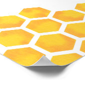 Summer Honey Bee Baby shower Welcome Poster (Coin)