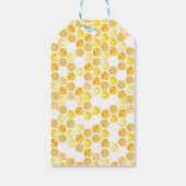Summer Honey Bee Yellow Flower Baby shower gunsten Cadeaulabel (Achterkant)