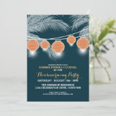 Summer Housewarming Cocktail Party Invitations Kaart (Staand voorkant)