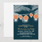 Summer Housewarming Cocktail Party Invitations Kaart (Voorkant / Achterkant)