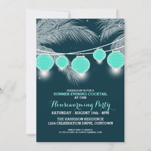 Summer Housewarming Cocktail Party Invitations Kaart