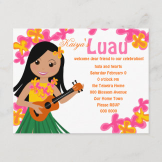 Summer Hula Ukulele Kaart
