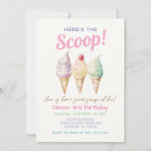 Summer Ice Cream 3e anniversaire Invitation (Devant)