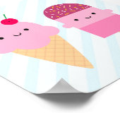 Summer Ice Cream-behandelingen Poster (Hoek)