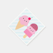 Summer Ice Cream-behandelingen Servet (Hoek)