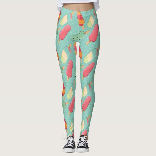 Summer Ice Cream Fun Leggings (Voorkant)