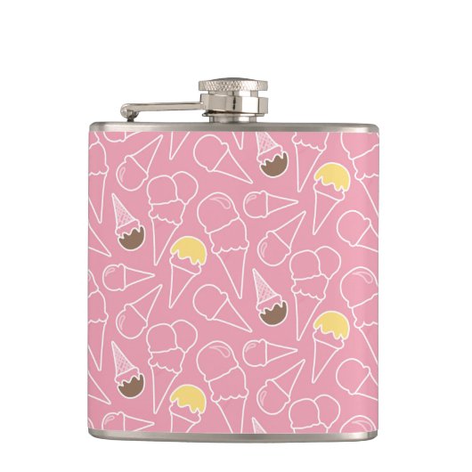 Summer Ice Cream Pattern Heupfles (Voorkant)