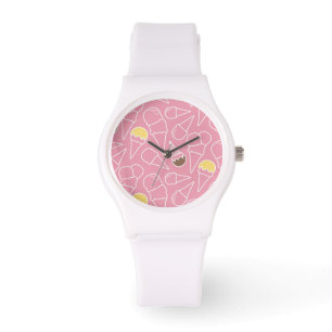 Summer Ice Cream Pattern Horloge