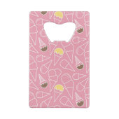 Summer Ice Cream Pattern Kredietkaart Flessenopener (Achterkant)
