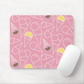 Summer Ice Cream Pattern Muismat (Met muis)