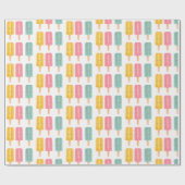 Summer Ice Cream Sticks Cadeaupapier (Vlak)