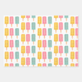 Summer Ice Cream Sticks Inpakpapier Vel (Voorkant)