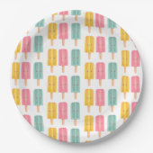 Summer Ice Cream Sticks Papieren Bordje (Voorkant)