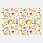 Summer Ice Cream Wrapping Paper Set of 3 (Voorkant 2)