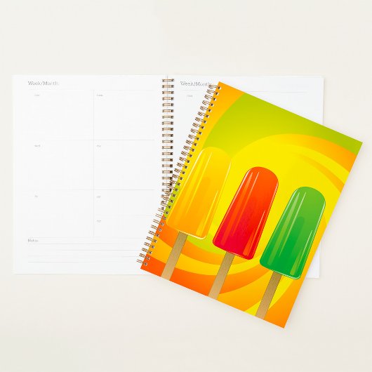 Summer Ice Pops Trio Bright Popsicles