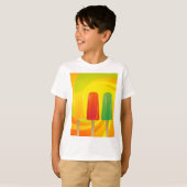 Summer Ice Pops Trio Bright Popsicles T-shirt (Voorkant volledig)