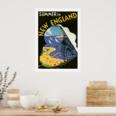 Summer in New England (wit) Poster (Keuken)