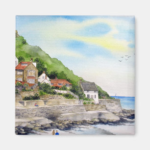 Summer in Runswick Bay England Farida Greenfield Magneet