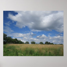 Summer Iowa Prairie Poster