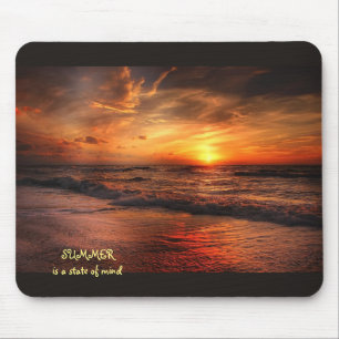 SUMMER is een gemoedstoestand Mousepad Muismat