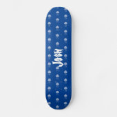 Summer Jellyfish Blue Motif Nom Skateboard (Recto)