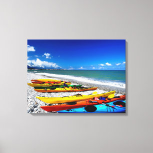 Summer Kayaking Canvas Afdruk