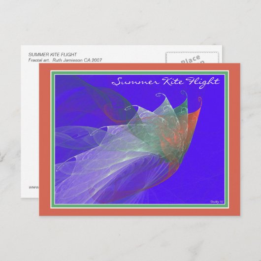 SUMMER KITE VLUCHT BRIEFKAART (Voorkant / Achterkant)