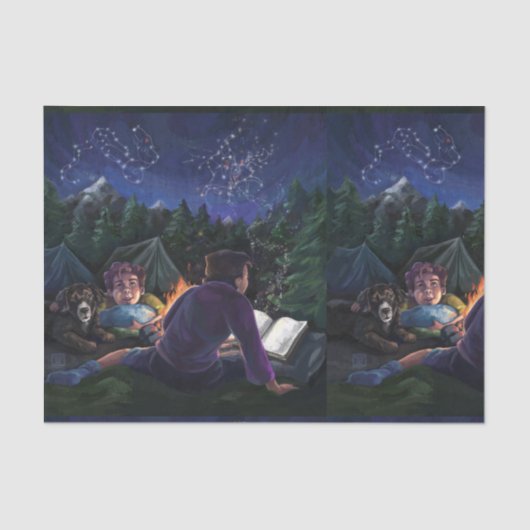 Summer Knachten Tissuepapier (Voorkant)