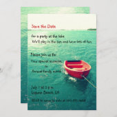 Summer Lakeside Party/Celebration Custom Invites Save The Date (Voorkant / Achterkant)