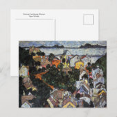 Summer Landscape, Krumau van Egon Schiele Briefkaart (Voorkant / Achterkant)
