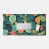Summer Leaf Desk Mat (Keyboard & Muis)