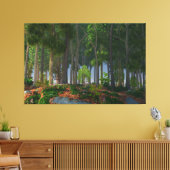 Summer Leaves Canvas Print (Insitu (Woonkamer))