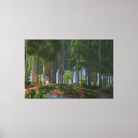 Summer Leaves Canvas Print (Voorkant)