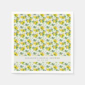 Summer Lemon Fruit Pattern Custom Vrijgezellenfees Servet (Voorkant)