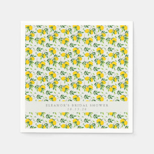 Summer Lemon Fruit Pattern Custom Vrijgezellenfees Servet