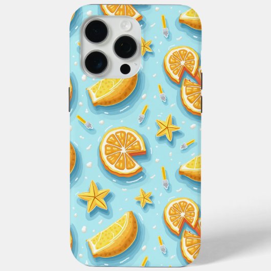 SUMMER LEMON iPHONE 15 PRO HOESJE (Achterkant)