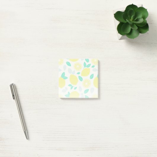 Summer Lemon Pattern in Cream Post-it® Notes (Kantoor)